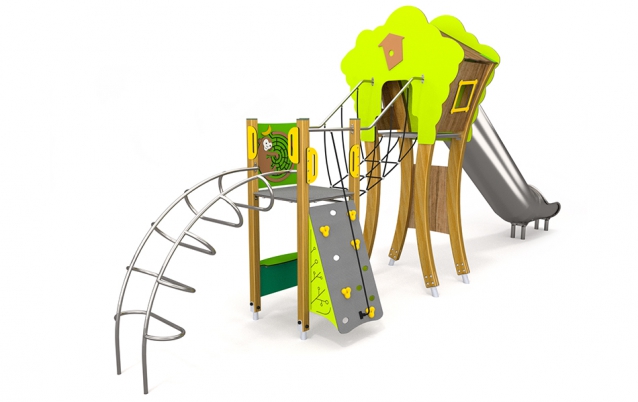 Playtime - bezpieczne place zabaw - Domek  Na Drzewie II
